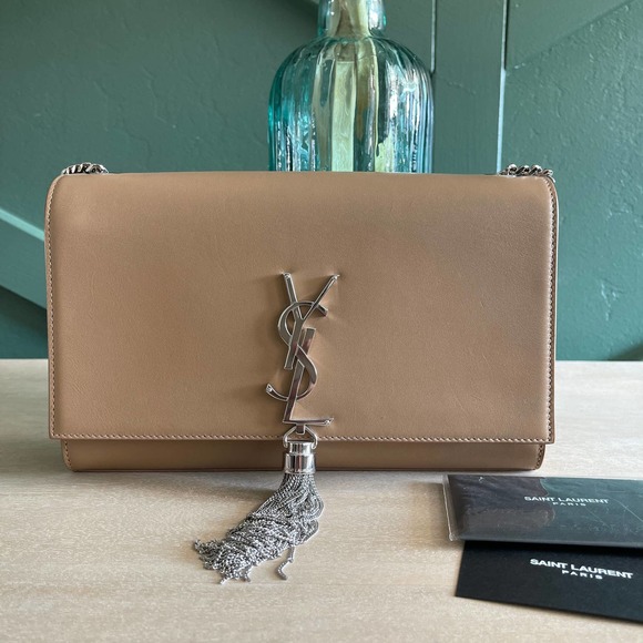 New Saint Laurent Kate Monogram Tassel Nuder - Picture 2 of 11